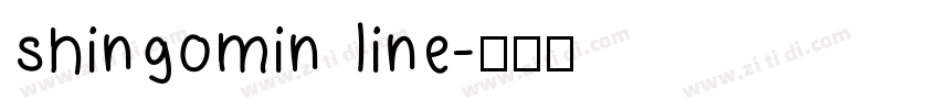 ShinGoMin Line字体转换